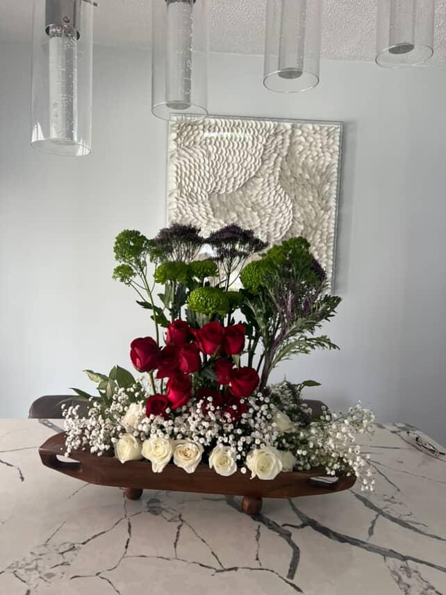 Personalized Red Rose Commission Set